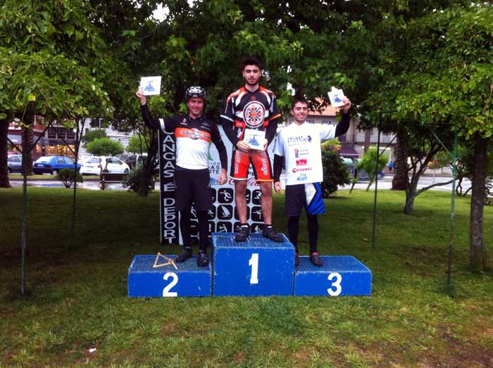 Carlos Marcado campen de una prueba del campeonato de Espaa de Biketrial