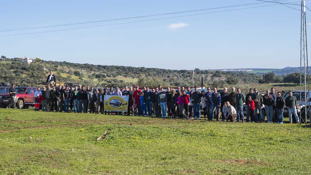 Participantes en la ruta en todoterreno