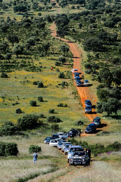 Ruta en vehculos todoterreno y da del socio