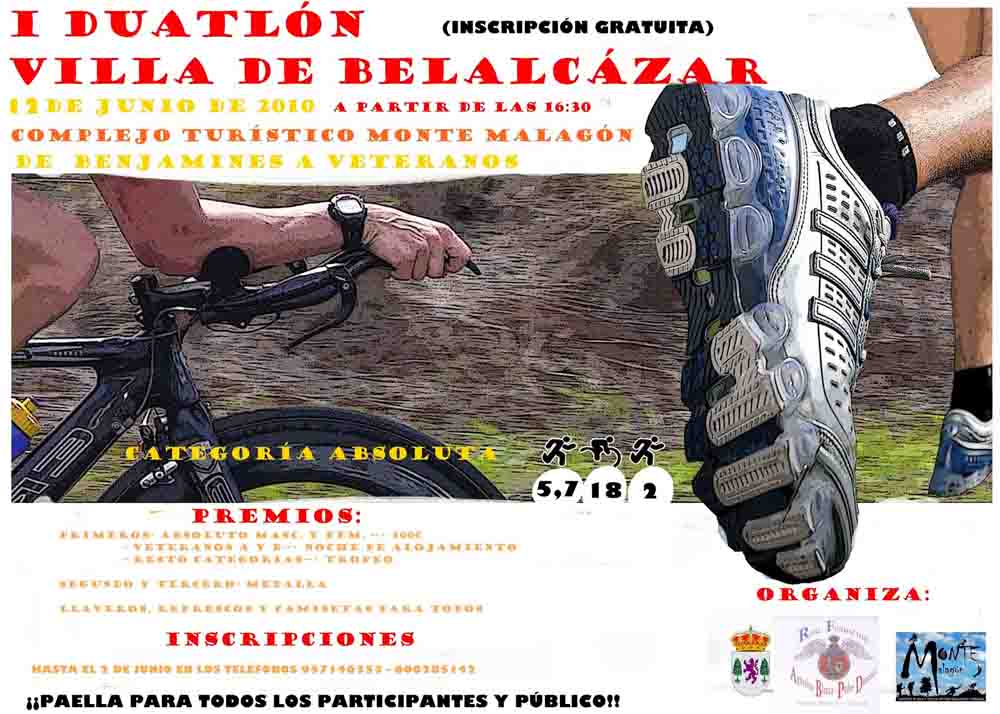 Cartel Duathlon Cross Villa de Belalczar