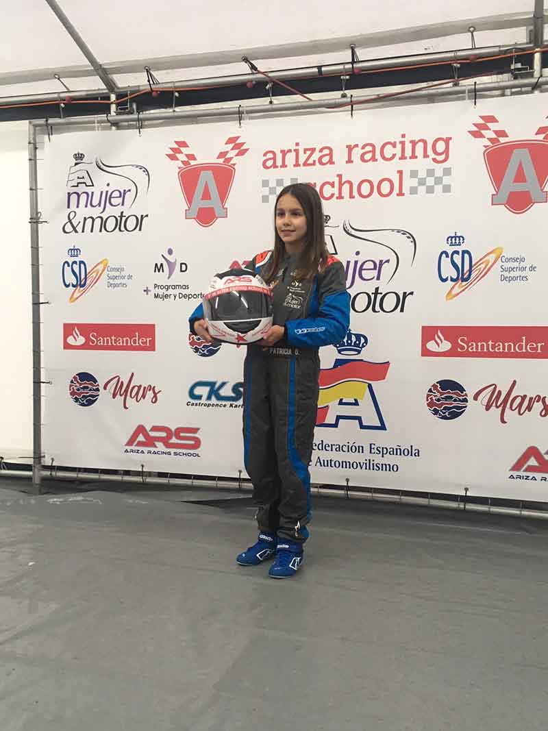 Patricia Orejudo en el II Campus de Karting Mujer y Motor