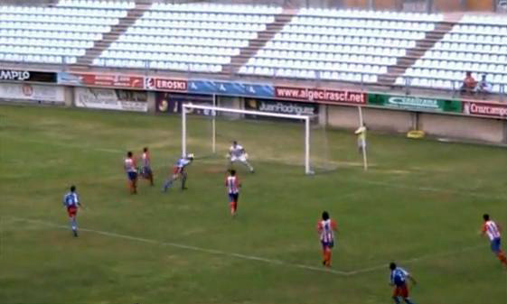 Gol del Pearroya C.F. en Algeciras