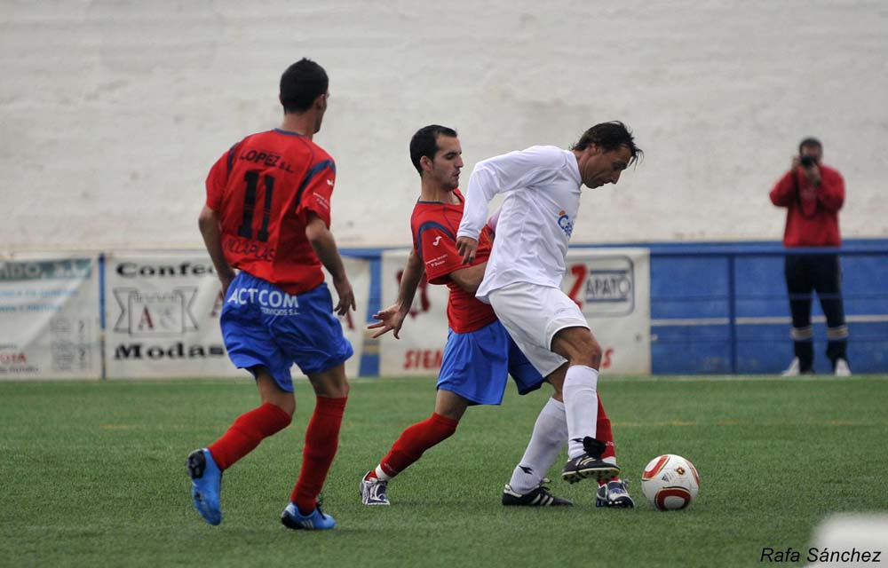 Marn y Quero durante el partido de hoy