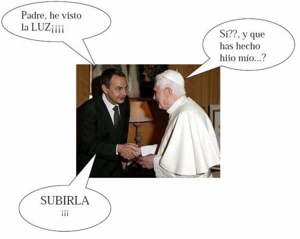 Zapatero y el Papa