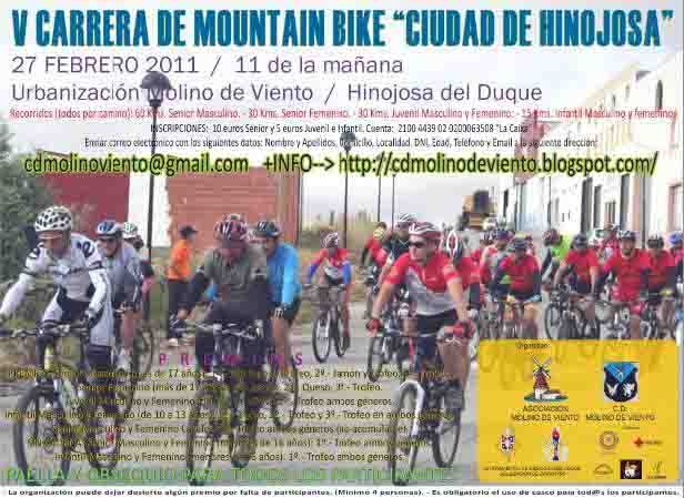 V Carrera Mountain Bike `Ciudad de Hinojosa del Duque