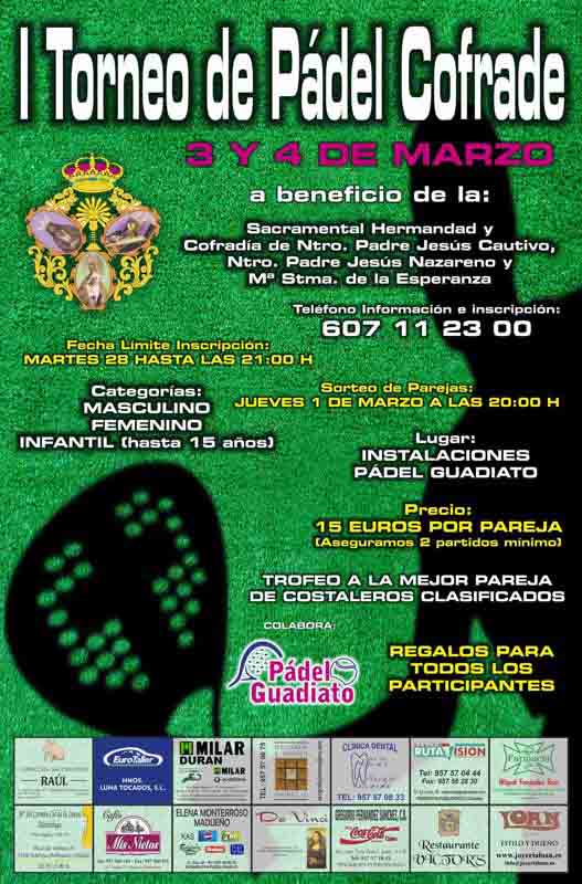 I Torneo de Pdel Cofrade