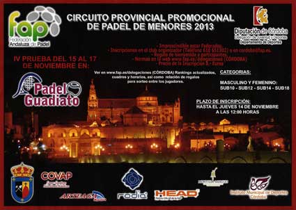 Circuito Provincial Promocional del Pdel de menores 2013