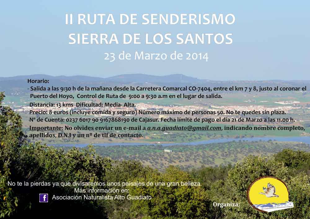 II Ruta de Senderismo Sierra de los Santos