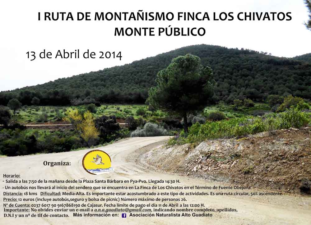 I ruta de montaismo finca los Chivato