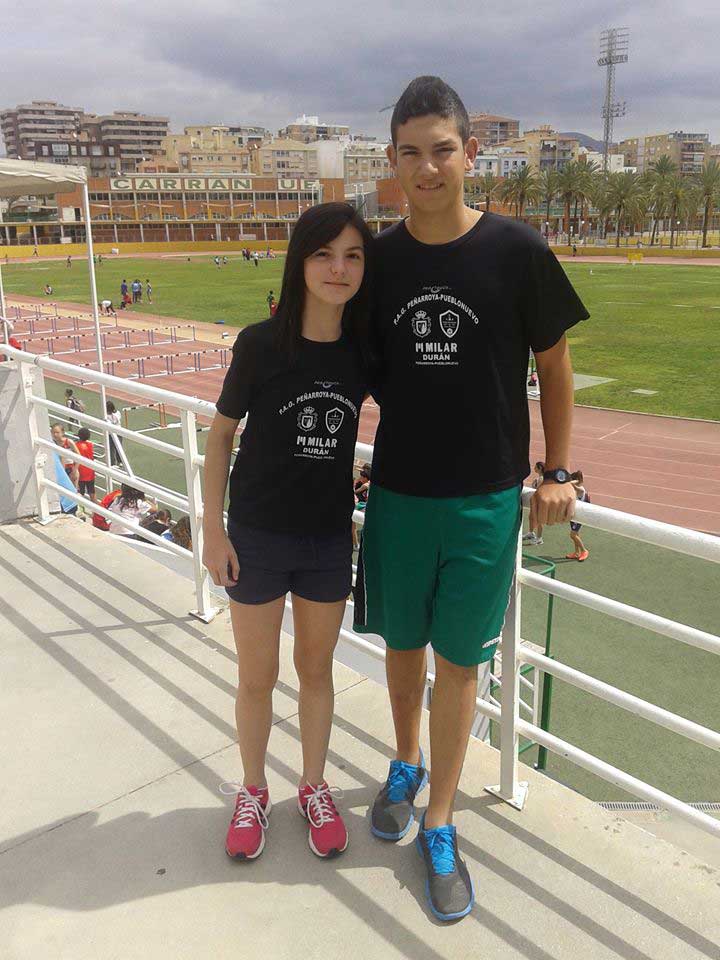 Carlos Sanz junto a Cristina Morera