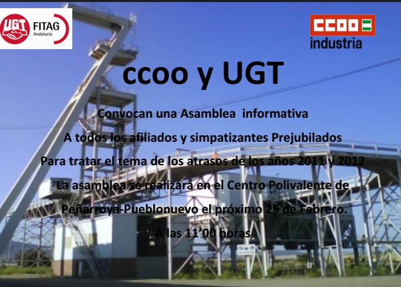 Asamblea informativa de CCOO y UGT