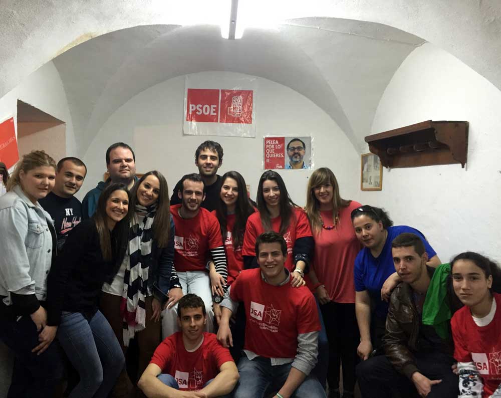 Coche de campaa de juventudes Socialistas de Andaluca