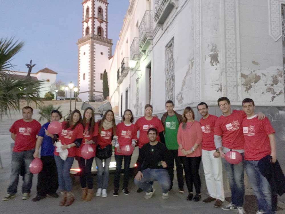 Coche de campaa de juventudes Socialistas de Andaluca