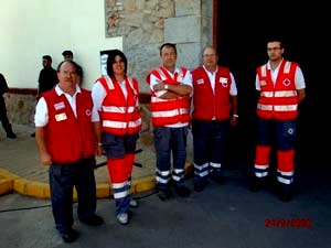 Voluntarios de Cruz Roja