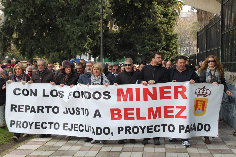 Manifestacin de Belmez por los Miner