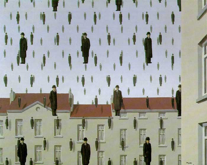 Golconde, Magritte