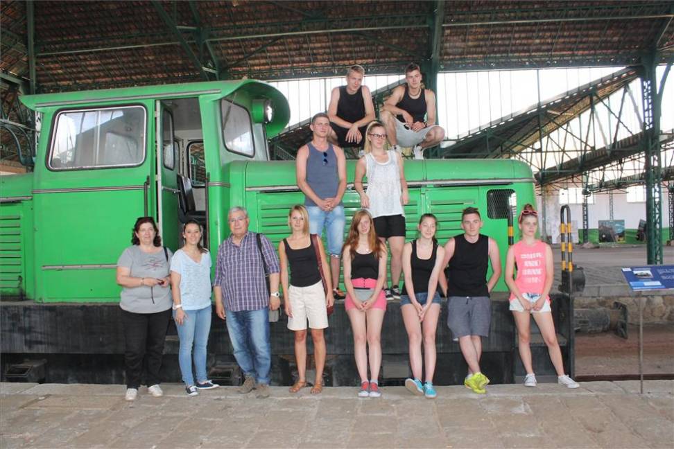 Visita de los alumnos polacos al patrimonio minero de Peñarroya