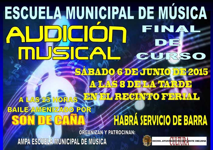 Concierto de fin de curso y audicin musical de la Escuela Municipal de Msica