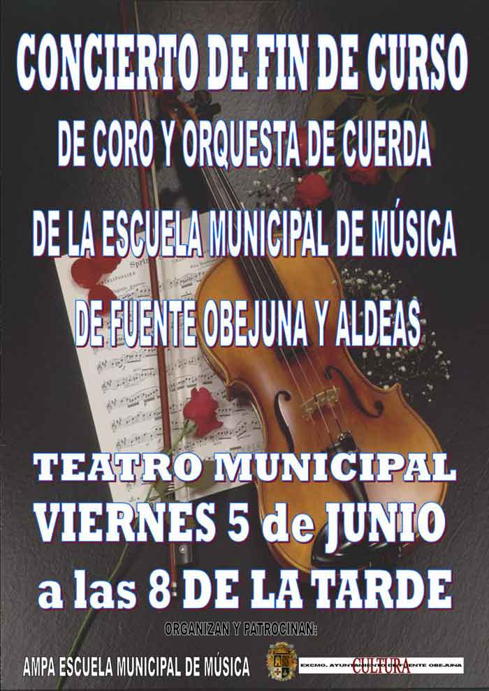 Concierto de fin de curso y audicin musical de la Escuela Municipal de Msica