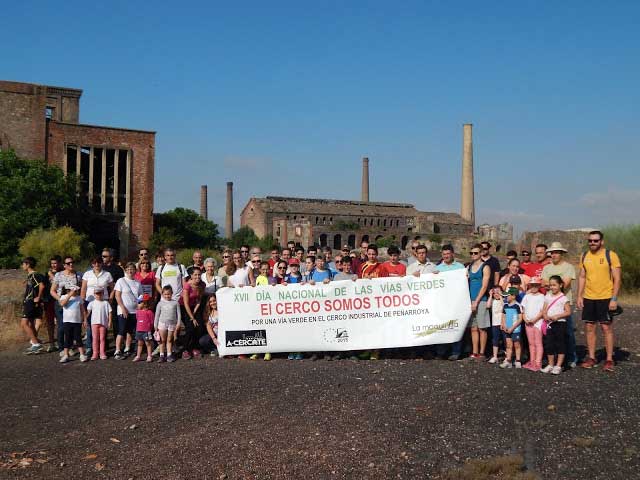 Una ruta por El Cerco conmemora el Da Nacional de las Vas Verdes