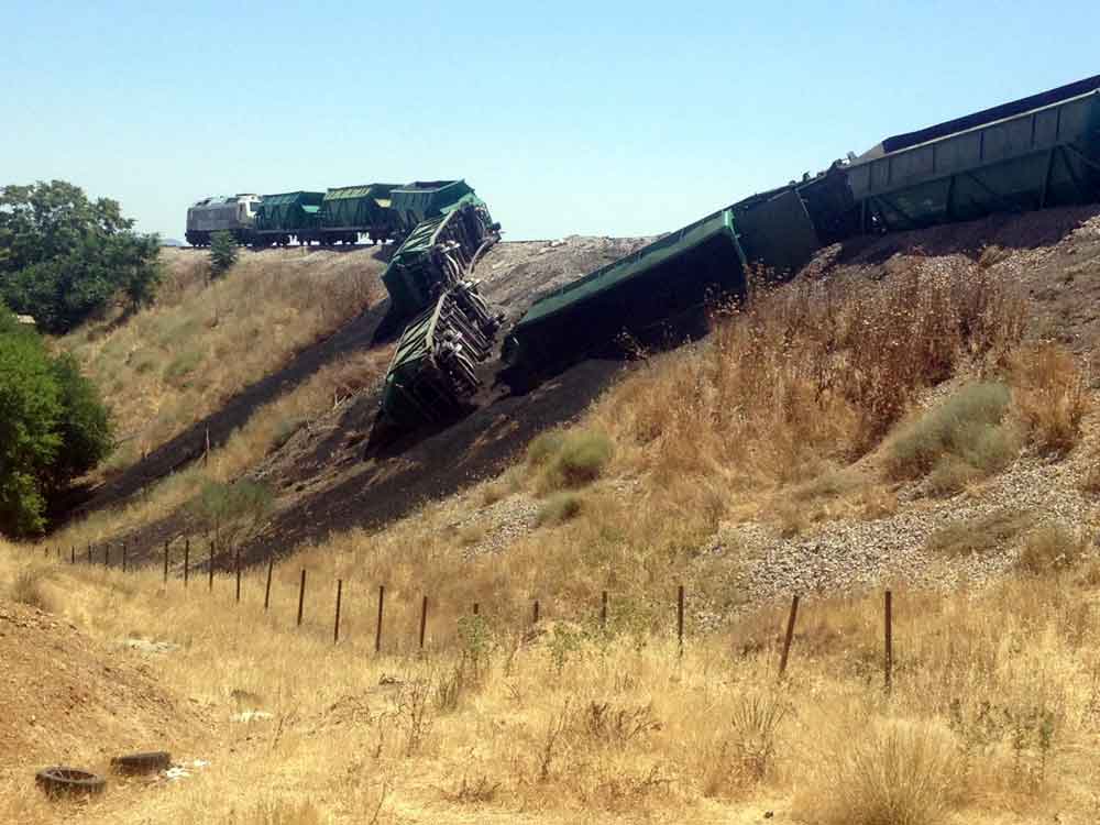 Accidente ferroviario en Pearroya Pueblonuevo