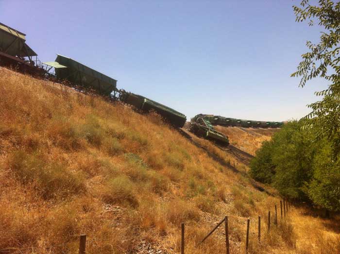 Accidente ferroviario en Pearroya Pueblonuevo