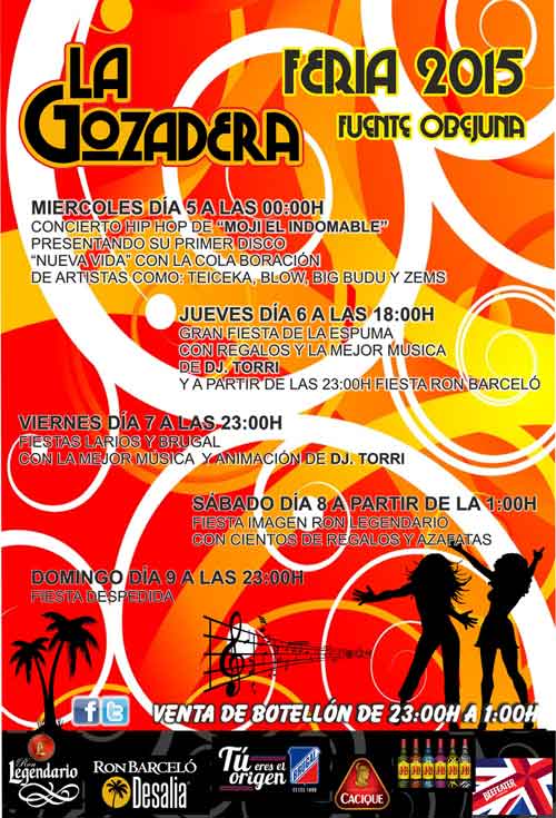 `La Gozadera`. Feria 2015 de Fuente Obejuna