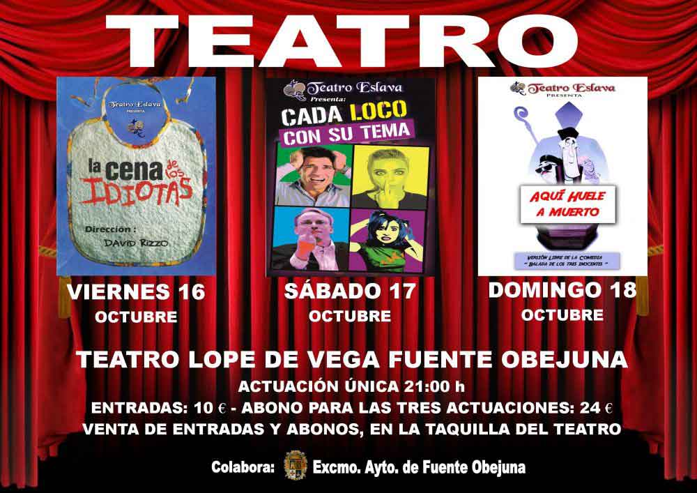 Disfruta del teatro en Fuente Obejuna