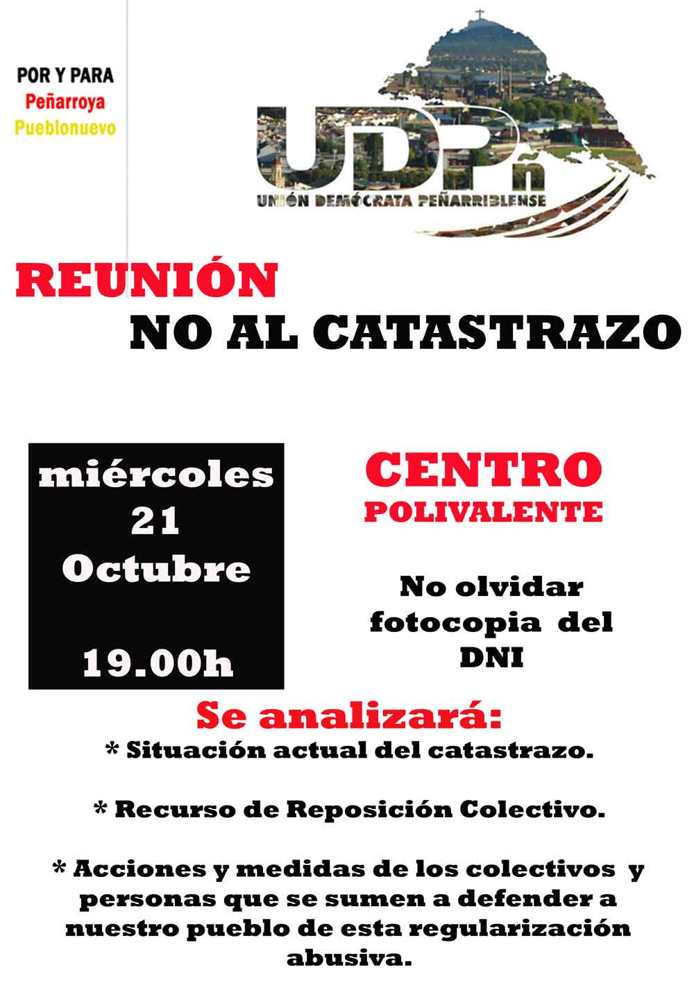 Reunin no al Catastrazo
