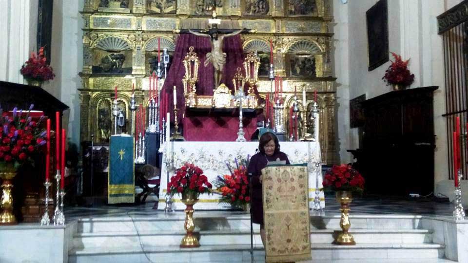 Pilar Paos exalta a la imagen del Stmo. Cristo de la Misericordia