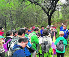 Participantes en la ruta por Olivarejo-Los Boquerones