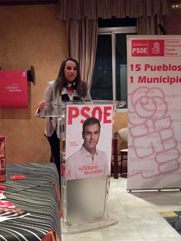 Acto de campaa del PSOE en Fuente Obejuna