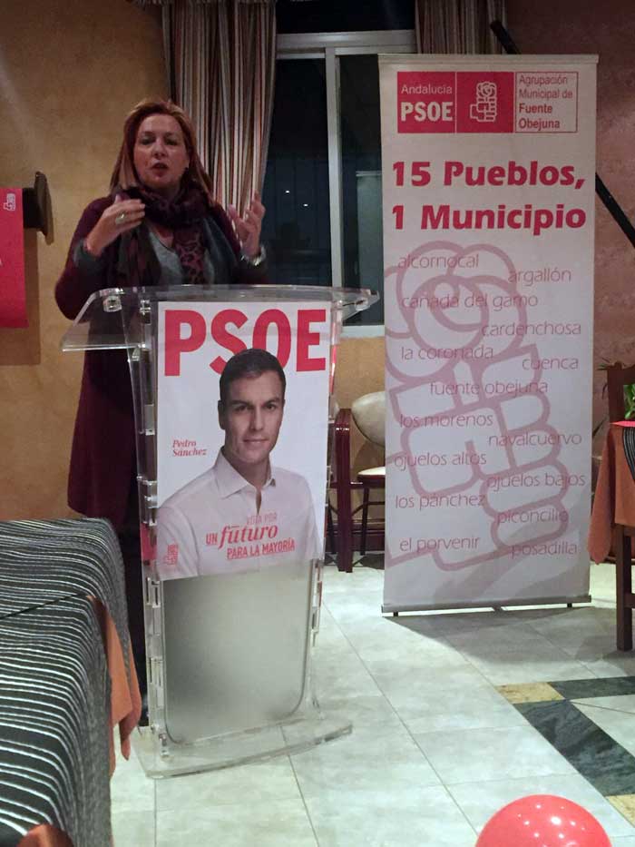 Acto de campaa del PSOE en Fuente Obejuna