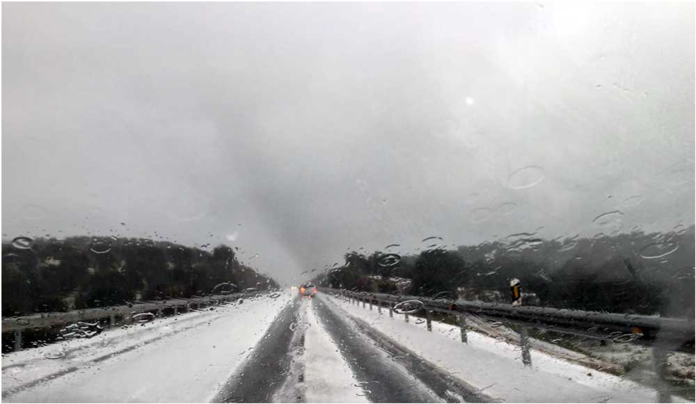 Nieva en el Valle del Guadiato