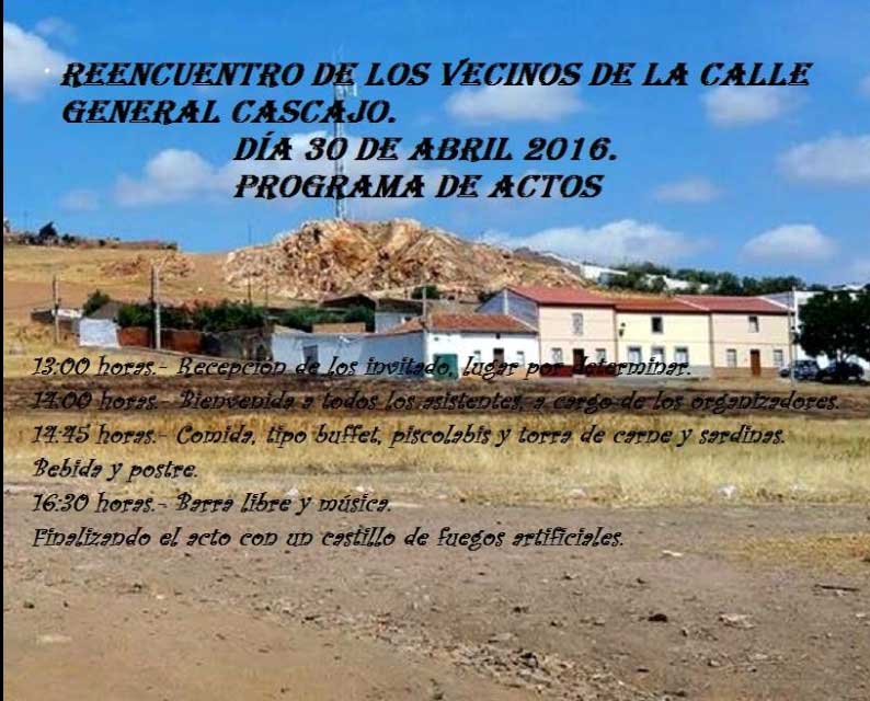 Reencuentro vecinos de la calle Gral. Cascajo, actual Calle Caldern