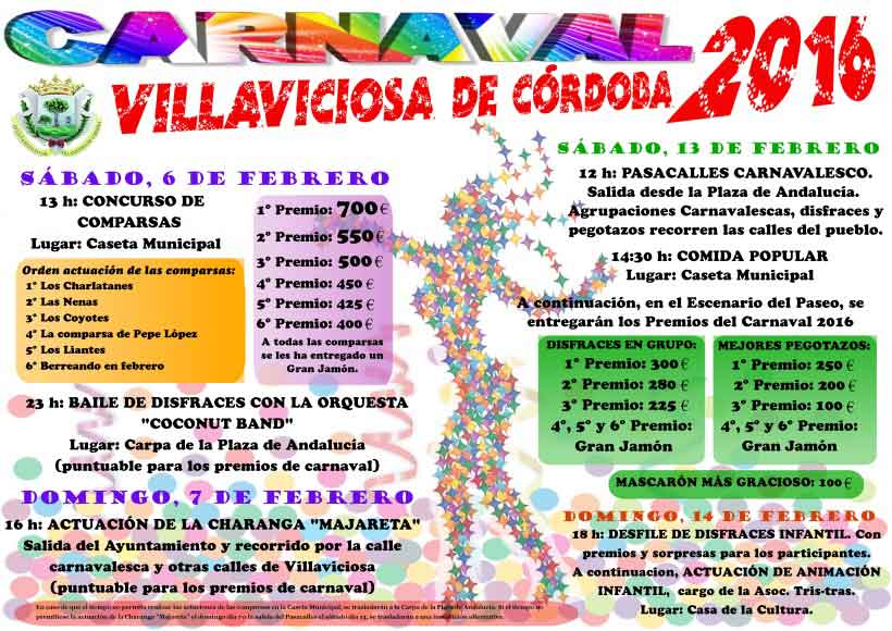 Carnaval 2016 en Villaviciosa de Crdoba