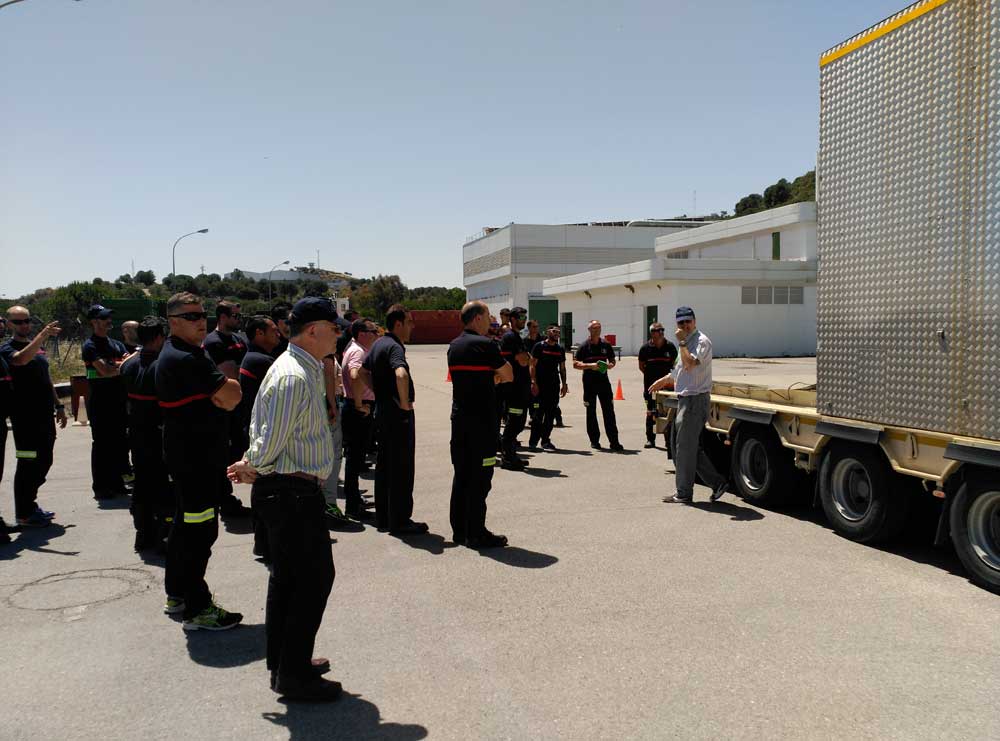 Simulacro de accidente en transporte de residuos radiactivos 