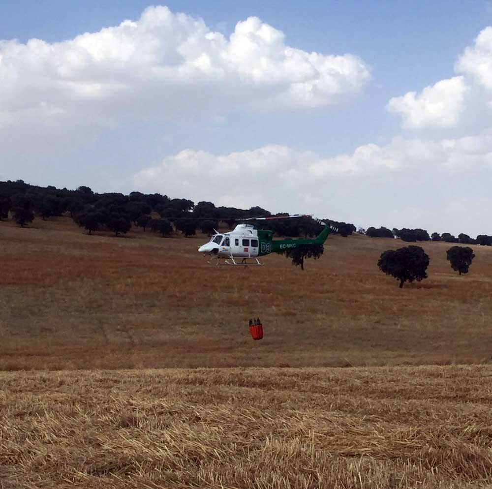 Un incendio arrasa unas 25 hectreas de pasto en la Sierra de La Grana