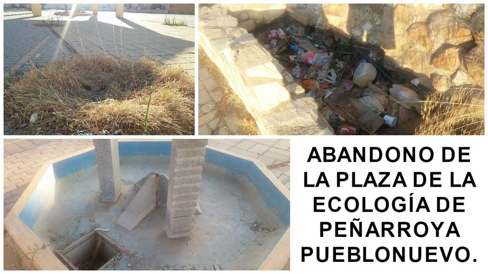 Dejadez y abandono de Vista Alegre Alto. Plaza de la Ecologa