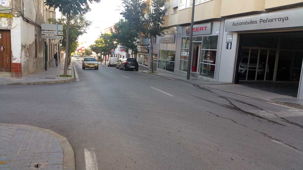 Reparacin de un colector en la calle Sol