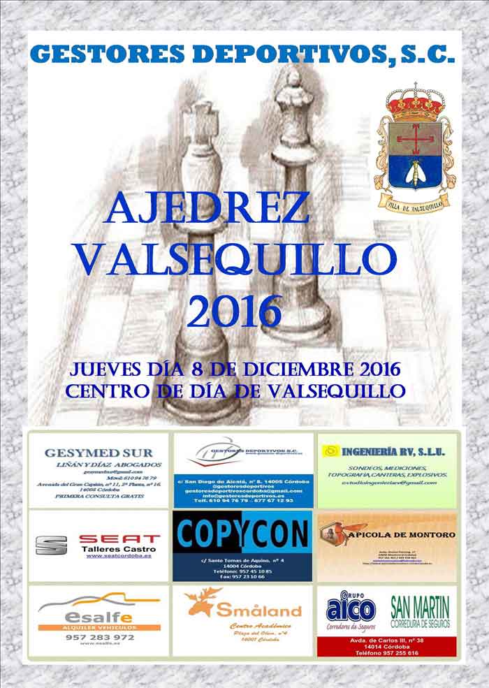VI Torneo de Ajedrez Valsequillo 2016