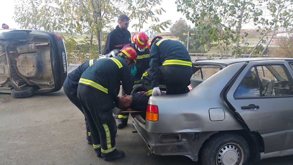 Actuacin de los bomberos en accidentes de trfico