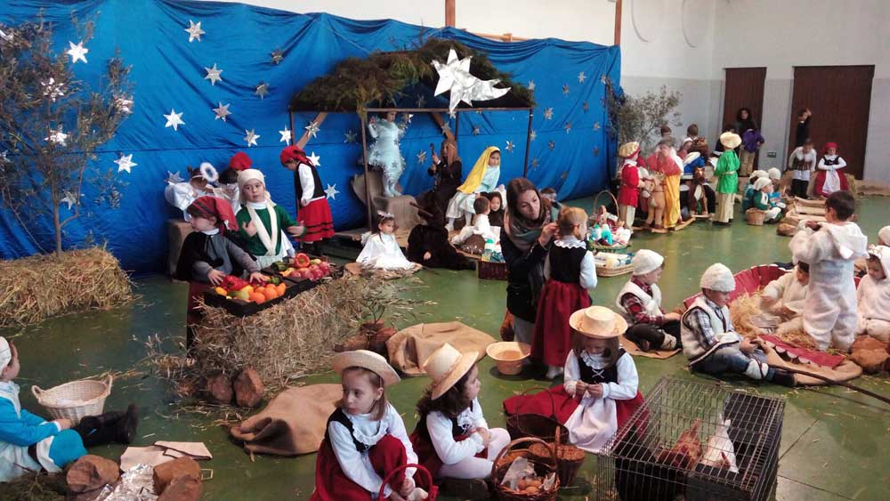 Beln Viviente del colegio Presentacin de Mara 