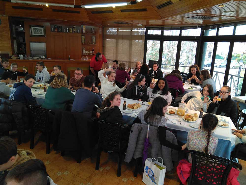 Acogida alumnos franceses CEIP Bilinge San Jos de Calasanz