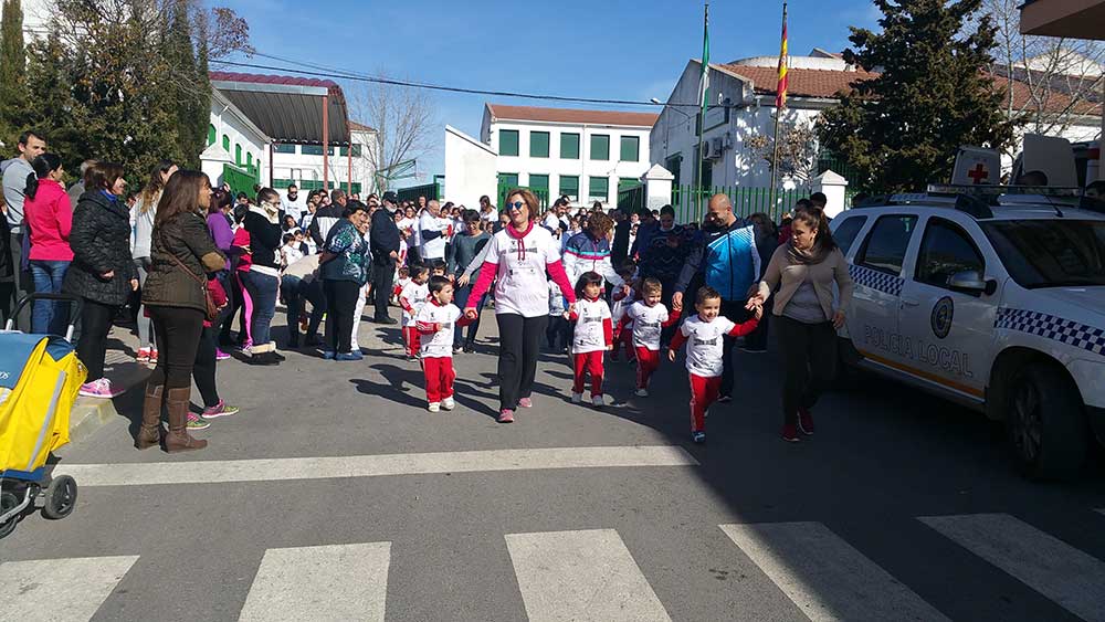 Carrera solidaria en Aurelio Snchez