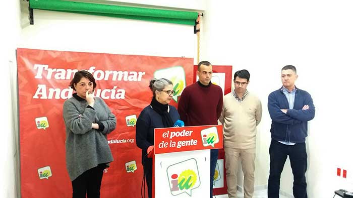 Rueda de prensa de IU