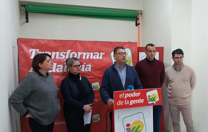 Rueda de prensa de IU