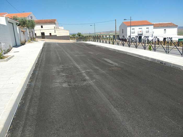 La calle Guadiato ya luce completamente terminada