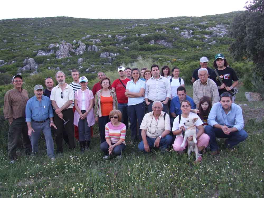 Participantes en el itinerario geolgico por el Valle del Guadiato