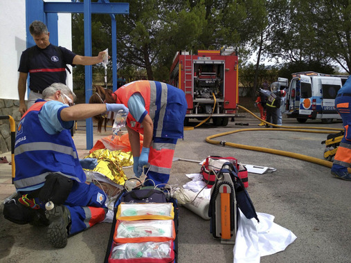 Simulacro por fuga de cloro en Belmez